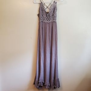 Free People One Adella Maxi Slip Dress